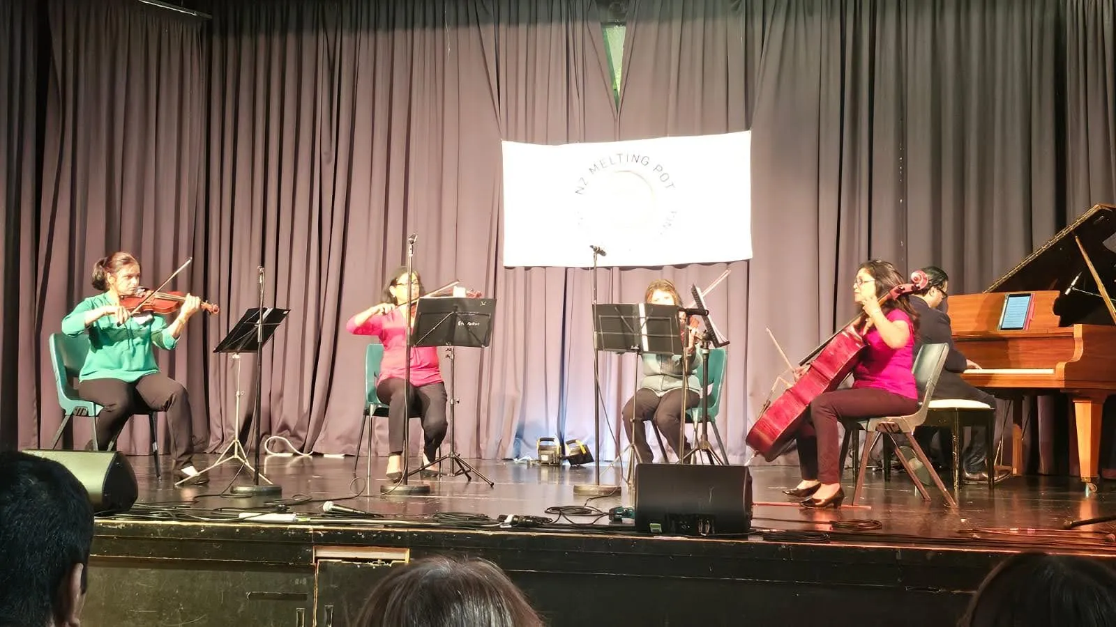 Musicians gathered at the NZ Melting Pot Musical Ensemble in Auckland