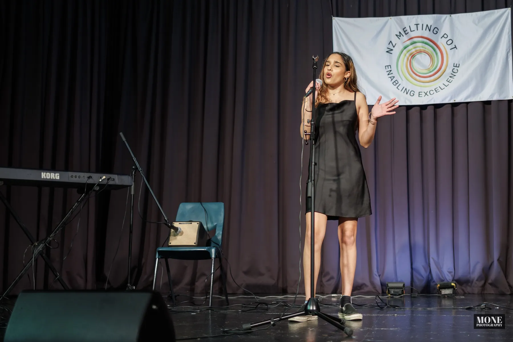 Musical Talent Showcase performance on stage in Auckland